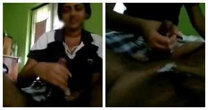 थूक थूककर लंड की मसाज कर लड़की ने क्रीम निकाल दी