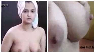 सेक्सी सोनिया ने टॉवेल छोड़कर दिखाया अपना नंगा बदन