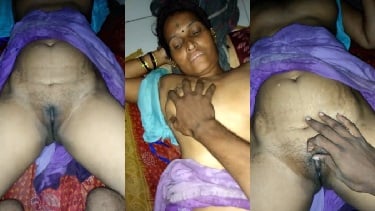 गाँव की नयी रंडी बनी देसी आंटी का सेक्सी वीडियो. आंटी के ग्राहक ने चूत को खोला और चूचियां दबाई चोदने से पहले.