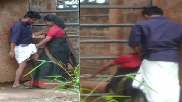 लुंगी से लंड निकाल के चुस्ती हुई हॉट मल्लू भाभी का वीडियो
