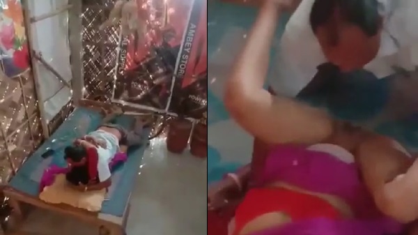 बिजली कनेक्शन कटाने आये कर्मचारी ने देसी भाभी की चुदाई की – वीडियो
