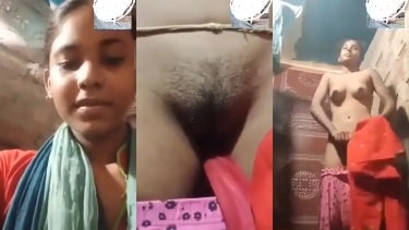 19 साल की गरीब देहाती लड़की ने वीडियो कॉल पर नंगी होकर दिखाई अपनी चूत