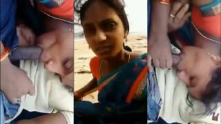 चेन्नई के मरीना बीच पर तमिल औरत ने चूसा यार का लंड