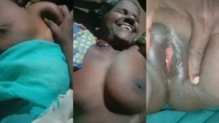 मल्लू कामवाली ऑन्टी के बडे बूब्स को दबा काली चुत को दिखाया