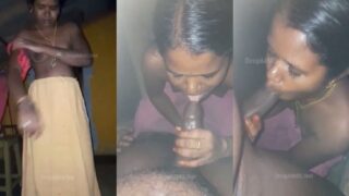 पति के सामने कपडे उतार पति का लंड चूसने लगी तमिल भाभी