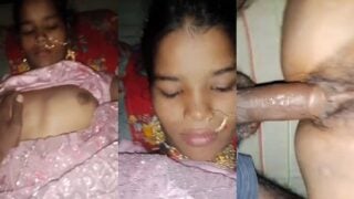 गाँव के जवान पति पत्नी मना रहे है सुहागरात
