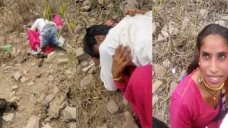 ख़ुल्ले मे चुदाई करते विलेज लवर को रंगे हाथ पकड़ लिया