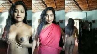 ब्यूटीफुल लड़की ने सेक्सी अदाओं के साथ बनाया न्यूड वीडियो