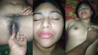 ब्यूटीफुल विलेज भाभी की हेयरी चुत मे ऊँगली करके चोदा