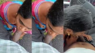पहले खुल्ले मे फिर कार के अंदर लंड चुस्ती रंडी भाभी