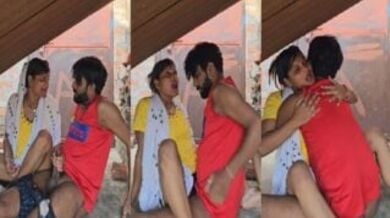 छत के ऊपर चुत चुदाई का मजा लिया पड़ोसन के साथ