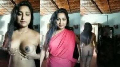 ब्यूटीफुल लड़की ने सेक्सी अदाओं के साथ बनाया न्यूड वीडियो