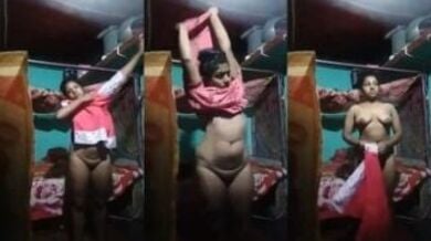 लड़की ने बनाया खुद का कपड़े बदलने वाला वीडियो