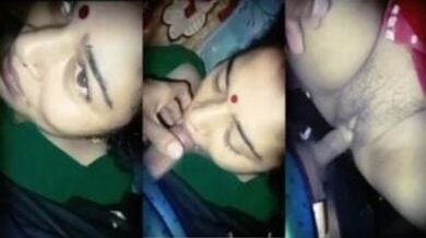 भैया घर पे नहीं थे तो भाभी को लंड चूसाके चोदा देवर ने