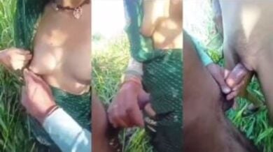 हरे खेत मे खड़े खड़े चुद गई विलेज भाभी