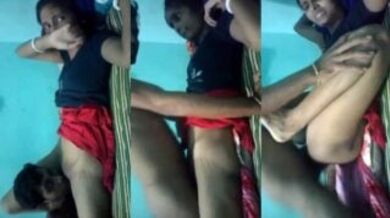 सेक्सी बीवी की चुत को चाटकर जोरो से चोदा उसके पति ने