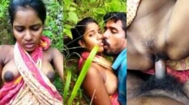 बिहारी लड़की की जंगल मे चुदाई करता उसी का गाँव का आदमी