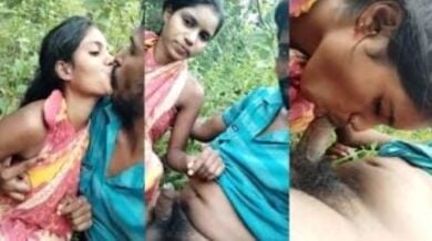 जंगल के अंदर विलेज मल्लू लवर का रोमांस और ब्लोजॉब
