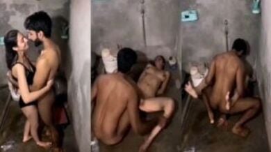 लड़की की ब्रा से उसके हाथ बाँध टॉयलेट के अंदर किया उसकी चुदाई