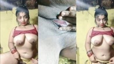 रंडी जैसी औरत ने दिखाए बडे बुब्स और चुत