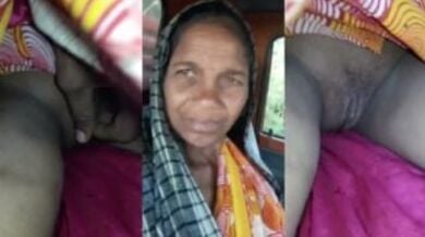 बूढ़ी औरत ने ट्रक ड्राइवर को दिखाई अपनी बूढ़ी चुत