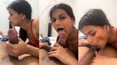 कुतिया बन बॉयफ्रेंड का बडा लंड और आंड चाट रही लड़की