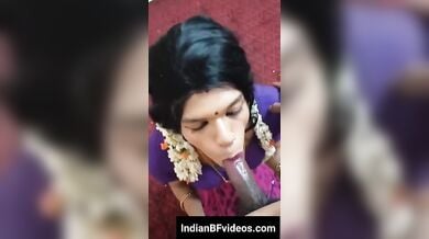 साउथ इंडियन सेक्सी किन्नर का डीप और स्लॉप्पी ब्लोजॉब