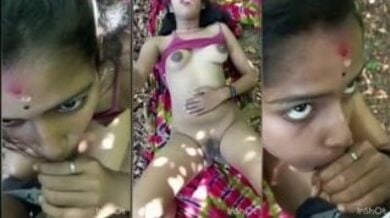 जंगल झाड़ियों में मल्लू लड़की ने बॉयफ्रेंड का लंड चूसा