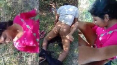 जंगल मे मंगल करते गाँव के प्रेमी जोड़े