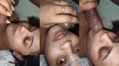 लंड चूसने का पूरा स्वाद लेती घरेलु बीवी