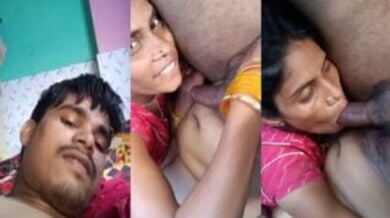 भाभी चूस रही है अपने जवान देवर का लंड