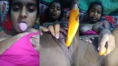 18 साल की जवान लड़की ले रही है हस्तमैथुन करने का मजा