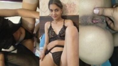 रितु ने सेक्सी ब्लैक ड्रेस पहन जीजा के लंड की सवारी करी