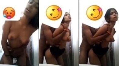 नुकीले स्तनों वाली स्लिम फिगर जीएफ की चुदाई