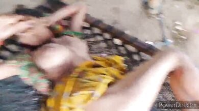 गाँव की भाभी को खटिया मे लेटा चोदी गोरी गांड