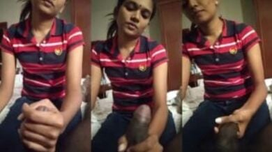 जवान लड़की ने दिया हैंडजॉब का मजा अपने अंकल को