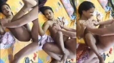 दुबली बीवी की बेरहमी से चूत बजाकर बनाई उसकी क्रीम पी