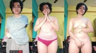 होट चश्मिश लड़की वीडियोकॉल मे सेक्स चाट करती हुई