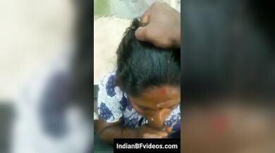 देहाती तमिल औरत के मुंह में लंड झाड़ डाला