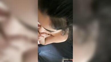 क्यूट लड़की ने हस्ते हुए मुँह मे लिया बॉयफ्रेंड का लंड