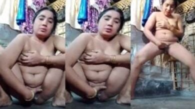 गाँव की कामुक भाभी ने चुत मे ऊँगली करके चुत का मलाई निकाला