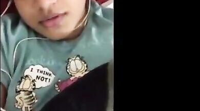 वीडियो कॉल पर कॉलेज वाले लवर्स ने किया साथ में हस्तमैथुन