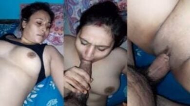 अपने बडे लंड को बीवी से चूसाकर चोदा बीवी की चिकनी चुत