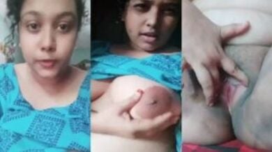 कामुक लड़की ने दिखाई अपने बडे बूब्स और मोटी चुत