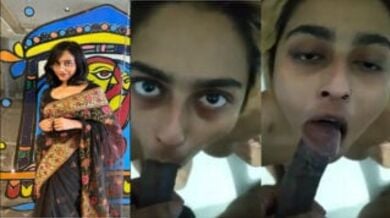 इंडियन इंस्टाग्राम स्टार लड़की अपने बॉयफ्रेंड का लंड चुस्ती हुई