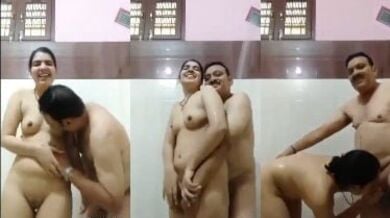 अंकल ने किया अपने से आधी उम्र वाली खूबसूरत लड़की के साथ शॉवर में सेक्स