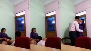 सरकारी बाबू ने ऑफिस में की असिस्टेंट लड़की के साथ किसिंग और चाटी उसकी चूत