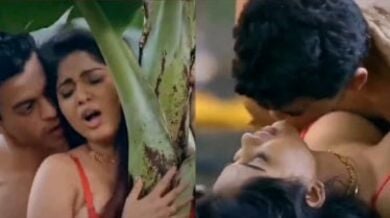 केले के बागान में हस्बैंड वाइफ ने किया हॉट सेक्स