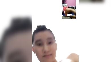 नेपाली लैसबियन सहेलियों ने वीडियो कॉल पर साथ में किया हस्तमैथुन