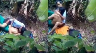 फार्म हाउस के बगीचे में केयरटेकर लवर्स ने किया खुला रोमांस